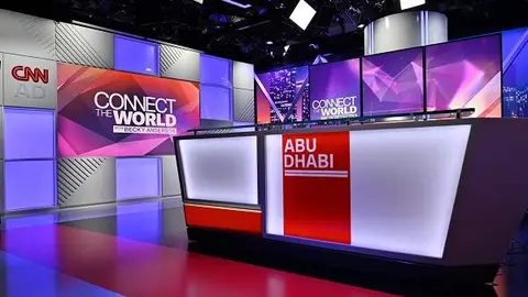 Estudios de la CNN en Abu Dhabi. (Twitter)