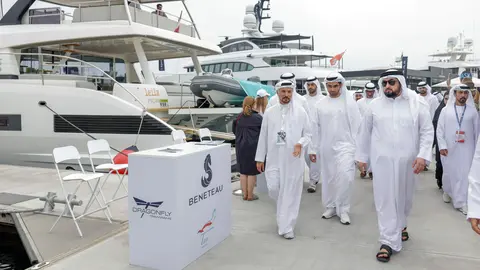 Un momento de la inauguración de Dubai Boat Show 2023. (WAM)