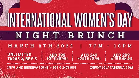 Lola Brunch Nocturno Día de la Mujer