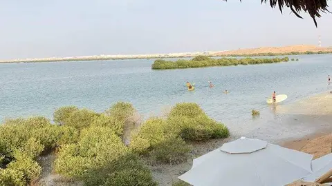 Una zona de recreo y descanso en Emiratos Árabes. (EL CORREO)