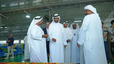 Un momento de la inauguración del mercado. (WAM)