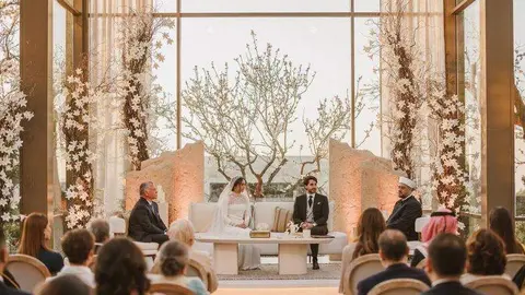 Un momento de la ceremonia real jordana. (Instagram)
