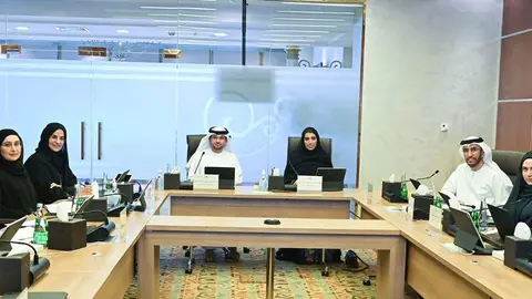 Un momento de la reunión del FNC de EAU este martes. (Twitter)