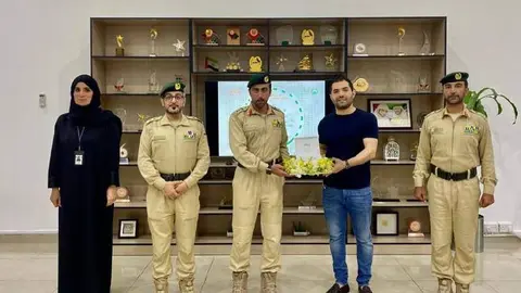 La Policía de Dubai difundió esta imagen en Twitter del expatriado homenajeado.