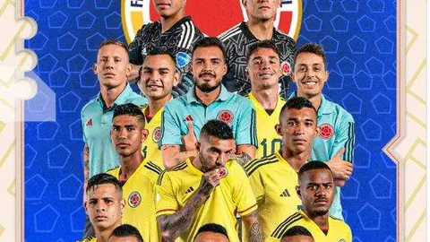 La selección Colombia de Fútbol Playa. (Twitter)
