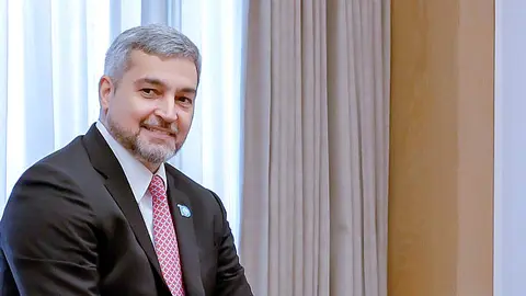 El presidente de Paraguay, Mario Abdo, durante su reciente visita a Emiratos Árabes Unidos. (WAM)