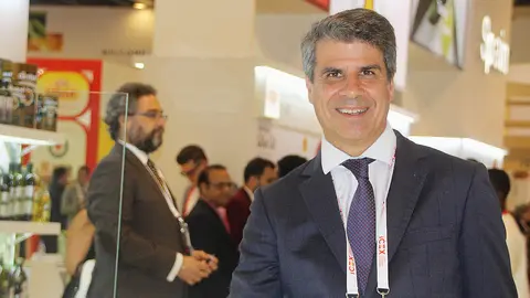 Andrés Salinero, en Gulfood 2023, la feria de la alimentación más importante de la región y una de las mayores a nivel mundial. (EL CORREO)