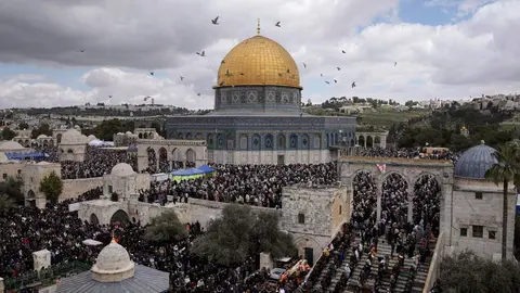 Una imagen de la Mezquita Al Aqsa. (Twitter)