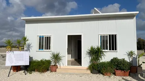 Una de las viviendas construidas por EAU en Siria. (WAM)