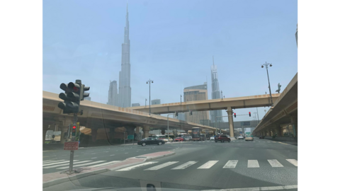 Un paso de cebra en Dubai. (EL CORREO)