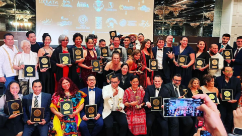 Celebración de la gala de Premios Taco de Oro en Dubai. (Cocineros MX por el mundo)