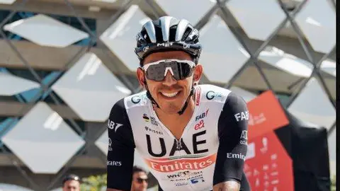 El ciclista colombiano Juan Sebastián Molano. (UAE Team Emirates)