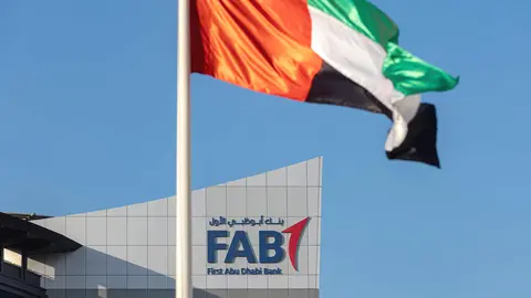 Una oficina del banco FAB en Abu Dhabi. (Fuente externa)