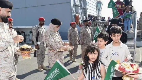 Evacuación saudí en Sudán. (Saudi Gazette)