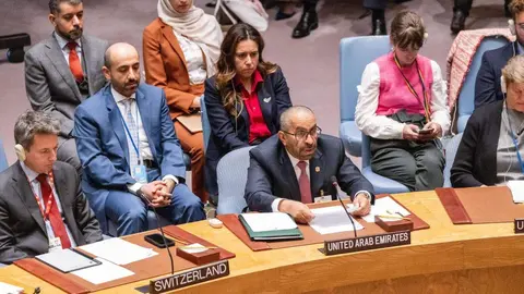 La delegación de Emiratos Árabes en la ONU. (WAM)