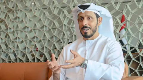 El director general de la oficina para la Lucha contra el Lavado de Dinero y el Financiamiento del Terrorismo, Hamid AlZaabi. (WAM)