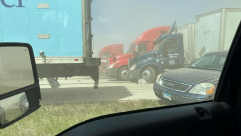 Una imagen de la tormenta fe arena en Illinois. (WAM)