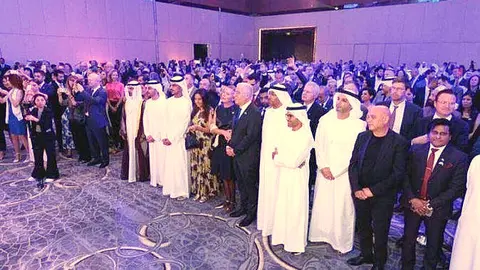 Una imagen del Día Nacional de Israel en Abu Dhabi. (Agencia de Noticias de Israel)