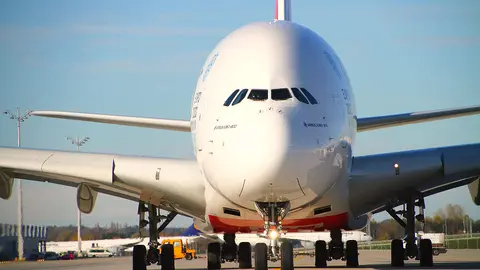 Airbus 380 de la compañía aérea Emirates. (pxhere.com)