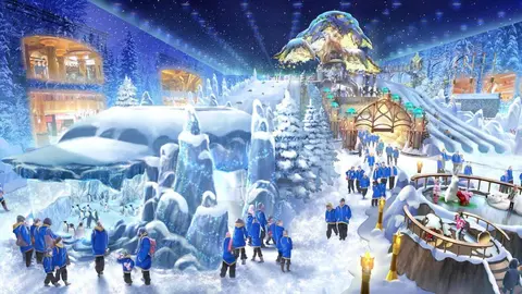 Parque de nieve de Abu Dhabi en Reem Mall.