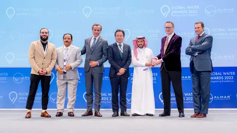 Representantes de Acciona en Global Water Awards 2023. (Cedida)