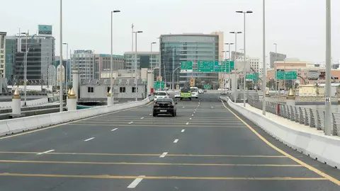 El puente flotante de Dubai. (Twitter)