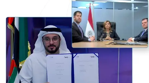 Un momento de la firma del Memorando. (Twitter)