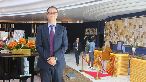 Gabriel Yorio, subsecretario de Hacienda y Crédito Público de México, en la mañana de este viernes en Dubai. (EL CORREO)