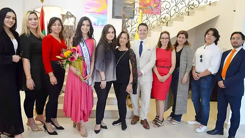 Miss Colombia en Abu Dhabi