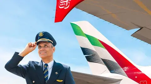 Un piloto de la aerolínea insignia de Dubai. (Emirates)