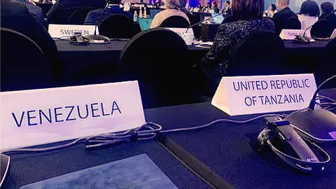 Posición de la Delegación de la Embajada de la República Bolivariana de Venezuela en el 25 Consejo de IRENA celebrado en Abu Dhabi. (Cedida)