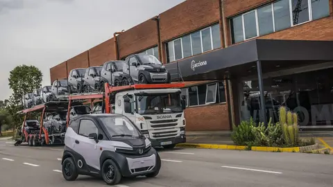 El vehículo eléctrico de Acciona. (Cedida)
