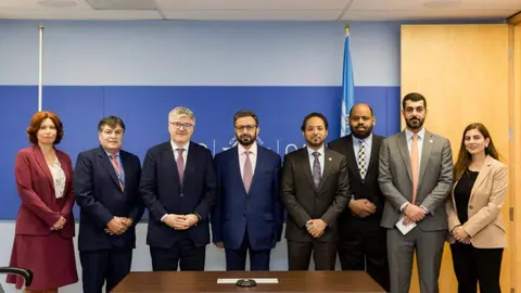 Un momento de la firma del acuerdo. (WAM)