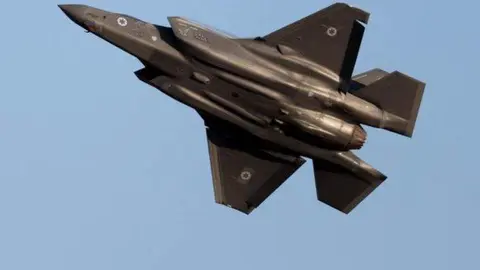 Foto del avión de combate F-35 Lightning II de Israel. (Fuente externa)