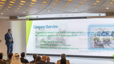 Presentación de la empresa andaluza en Sharjah. (Surtruck)