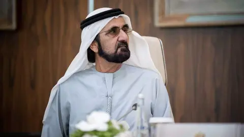 Una imagen de Twitter del gobernante de Dubai.