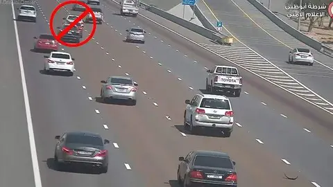 Una captura de pantalla difundida por la Policía de Abu Dhabi en Instagram.