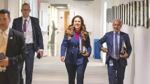 La embajadora emiratí Lana Nusseibeh. (ONU)