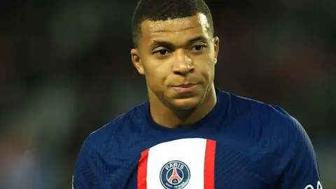 Una imagen de Twitter del futbolista francés Mbappé.