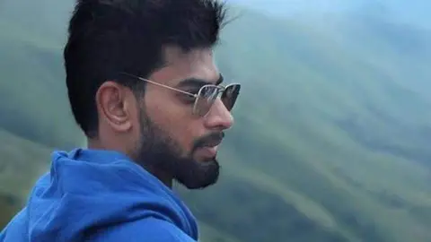 El influencer indio Sharath Kumar en una imagen de Instagram.