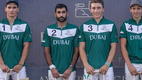El equipo de polo de Dubai, vencedor en Sotogrande. (Twitter)