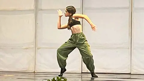 La joven española Noa Galea Ortega, durante una de sus actuaciones. (Cedida)