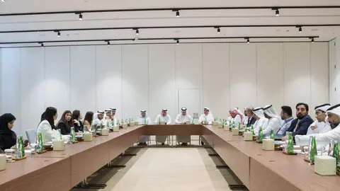Un momento de la rueda de prensa de presentación de la cobertura de la COP28. (WAM)