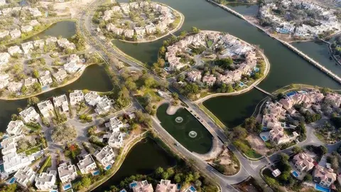 Una imagen de Twitter de Jumeirah Islands en Dubai.