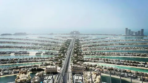 Viviendas en La Palmera Jumeirah de Dubai. (Twitter)