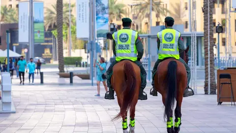 A modo ilustrativo, Policía Montada de Dubai. (Twitter)