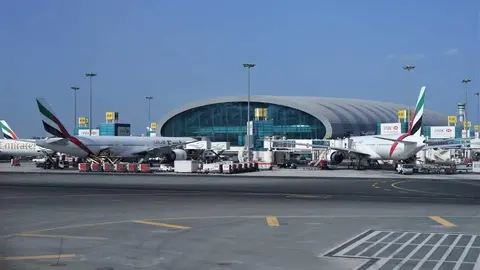 Una imagen del Aeropuerto Internacional de Dubai. (WAM)