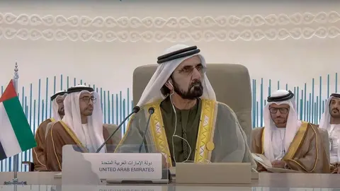 Una imagen de Twiiter del gobernante de Dubai.
