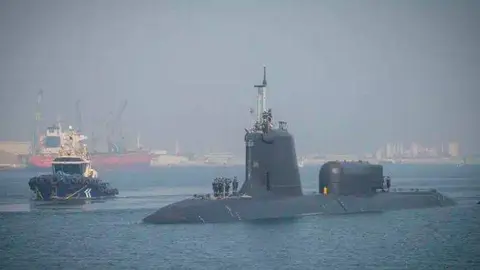 El submarino francés Suffren. (Twitter)