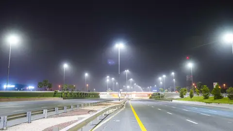Iluminación en Dubai con luces LED. (RTA)